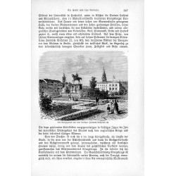"Der Königsgarten mit den Denkmal Friedrich Wilhelms III."