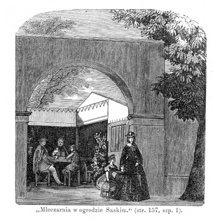 ""Mleczarnia w ogrodzie Saskim." [...]"