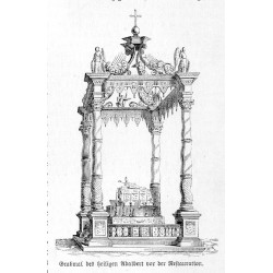 "Grabmal des heiligen Adalbert vor der Restauration."