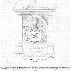 "Nagrobek Wilhelma Skrzyneckiego, Czecha, w kościele katedralnym w Królewcu."