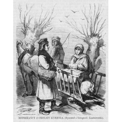 Mieszkańcy z okolicy Kurnika. Rysował z fotografii Kostrzewski / "MIESZKAŃCY Z OKOLICY KURNIKA. (Rysował z fotografii Kostrzewsk