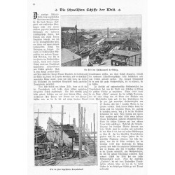 Stocznia elbląska / "Die schnellsten Schiffe der Welt" [1] "Ein Teil der Schichanwerst in Elbing." [2] "Ein im Bau begriffenes