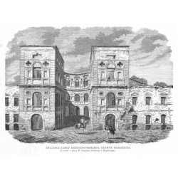 Zwaliska zamku krzysztoporskiego: główny dziedziniec. Rysował z natury M. Olszyński drzeworyt A. Regulskiego / "ZWALISKA ZAMKU