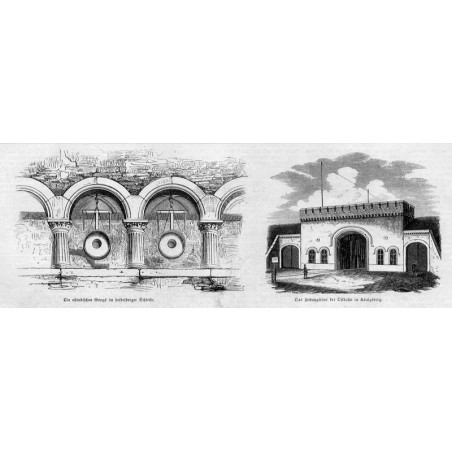 "Das Festungsthor der Ostbahn in Königsberg."