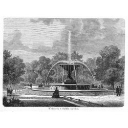 "Wodotrysk w Saskim ogrodzie."