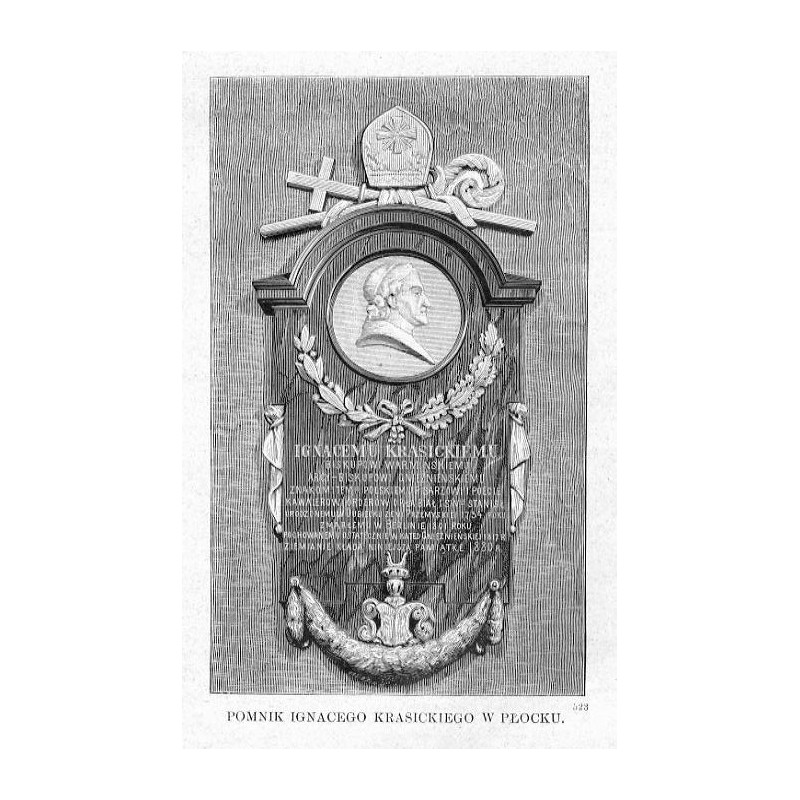 Pomnik Ignacego Krasickiego w Płocku / "POMNIK IGNACEGO KRASICKIEGO W PŁOCKU. 523"