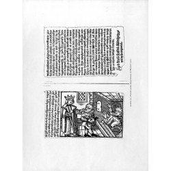 "Facsimile aus "Gespräche zwischen König Salomon mit Marchold" (1521)." / " "Facsimile aus "Gespräche zwischen König Salomon mi