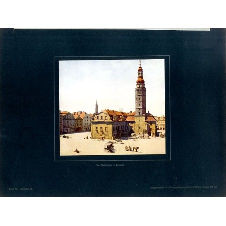 "Der Marktplatz in Bunzlau Tafel 25. Schlesien II."
