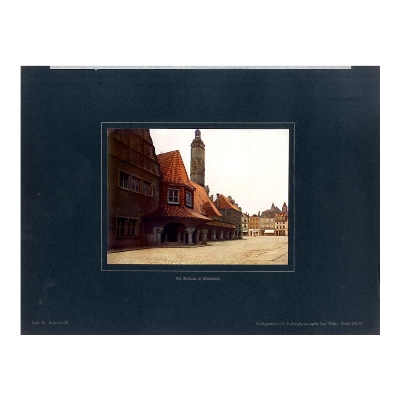 "Am Rathaus in Löwenberg Tafel 35. Schlesien II."