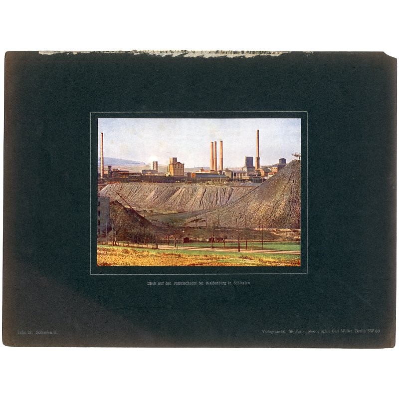 "Blick auf den Juliusschacht bei Waldenburg in Schlesien Tafel 27. Schlesien II."
