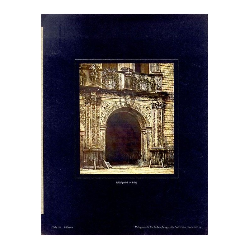 "Schloßportal in Brieg Tafel 34. Schlesien."