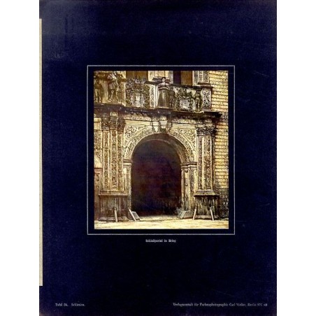"Schloßportal in Brieg Tafel 34. Schlesien."