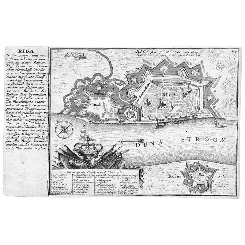 "RIGA Wie es A.º 1700 aus dem Polnischen Lagier comunicirt worden. 152"