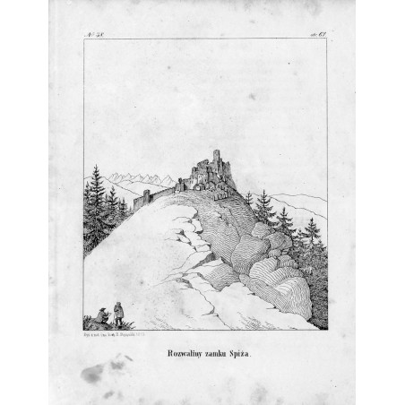 "No. 38. Rozwaliny zamku Spiża."