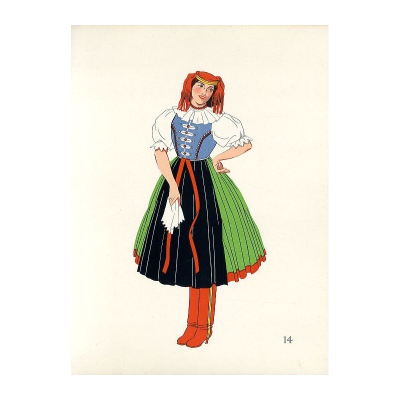 "14) Costume de Jeune Fille de Rimóc. HONGRIE"