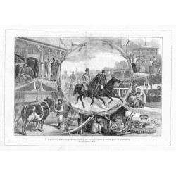 "Z wystawy rolniczo-przemysłowéj na polu Ujazdowskiém pod Warszawą. Rysował Ksawery Pillati. (610)"