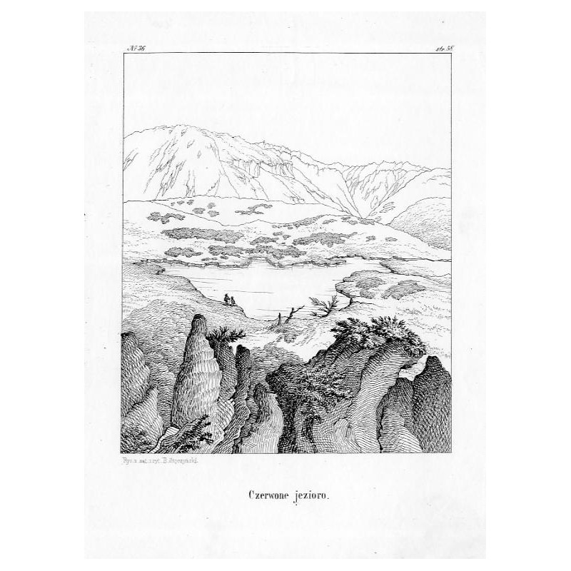 "Nr 36 Czerwone jezioro." / Tatry. Stręgacznik