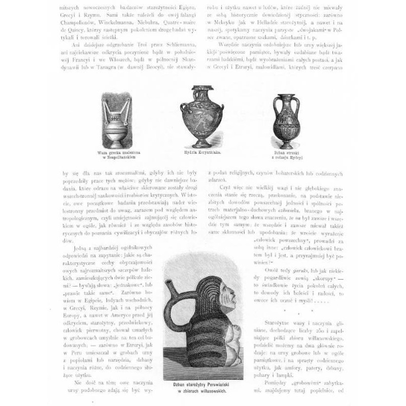 [1] "Waza grecka znaleziona w Neapolitańskiem." [2] "Hydria Korynthiaka." [3] "Dzban etruski z rodzaju Hydryi." [4] "Dzban st