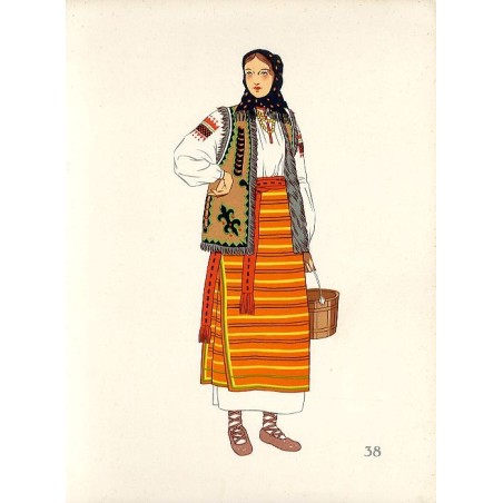 "38) Paysanne de Hutzul. POLOGNE"
