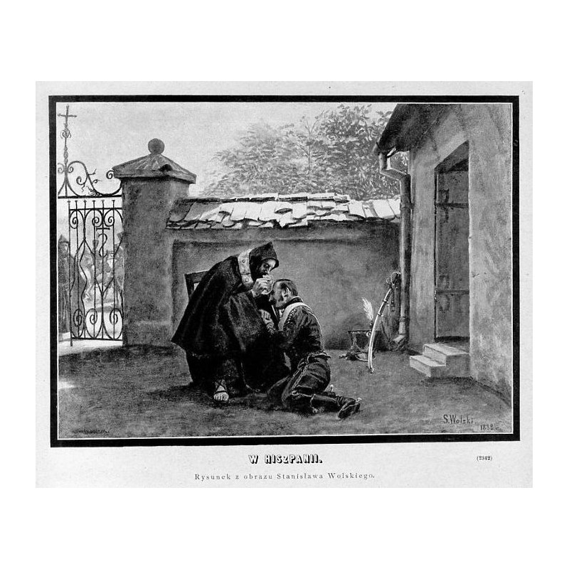 "W HISZPANII. Rysunek z obrazu Stanisława Wolskiego. (2342)"