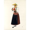 "4) Paysanne de Pfitsch. AUTRICHE"