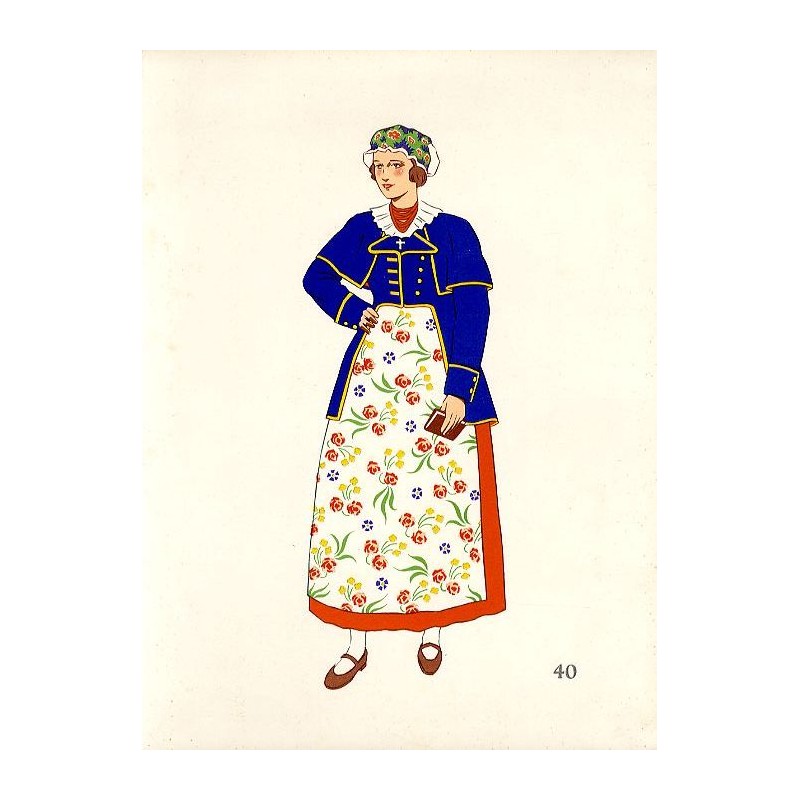 "40) Jeune Femme de Kujawskie. POLOGNE"