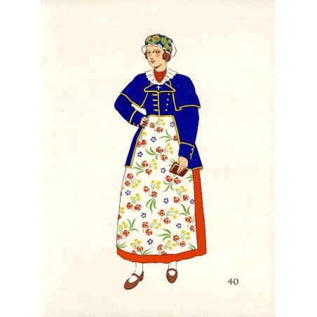"40) Jeune Femme de Kujawskie. POLOGNE"