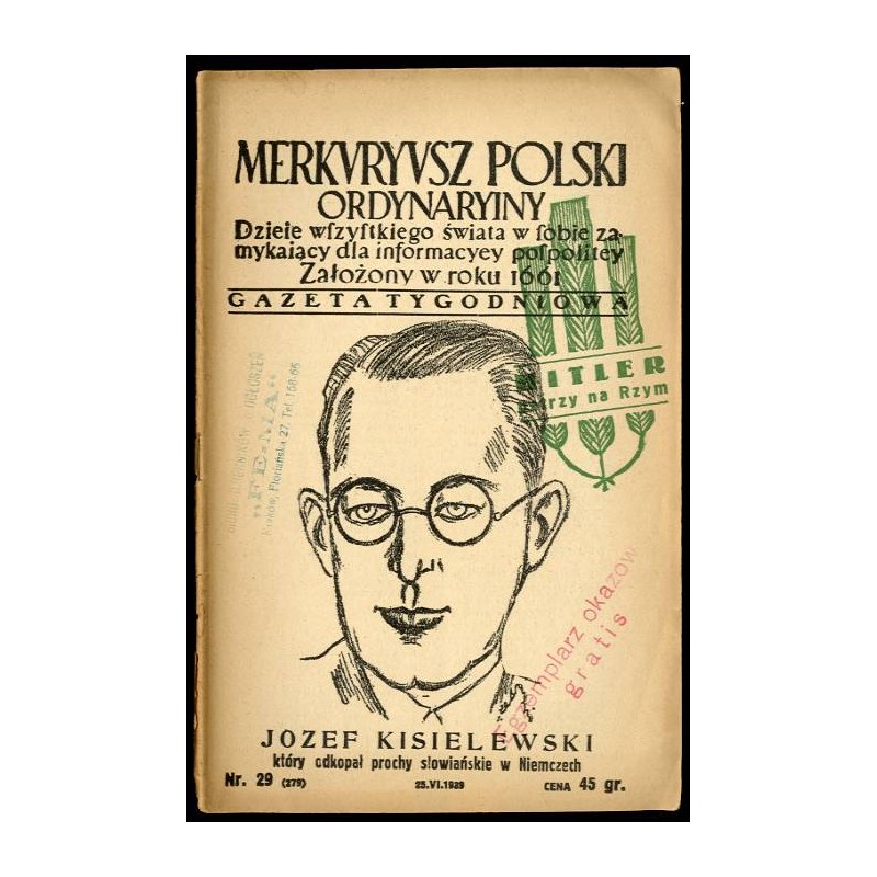Merkuryusz Polski Ordynaryiny. Dzieje wszystkiego świata w sobie zamykający dla informacyey pospolitey. Gazeta tygodniowa. R. 7