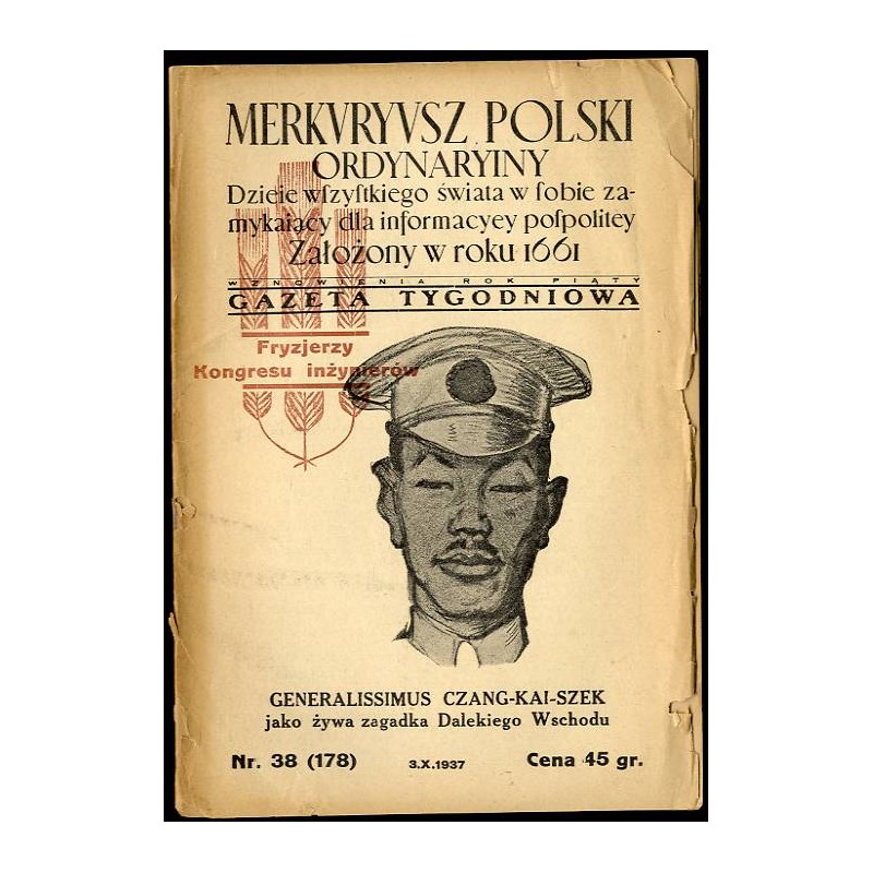 Merkuryusz Polski Ordynaryiny. Dzieje wszystkiego świata w sobie zamykający dla informacyey pospolitey. Gazeta tygodniowa. R. 5