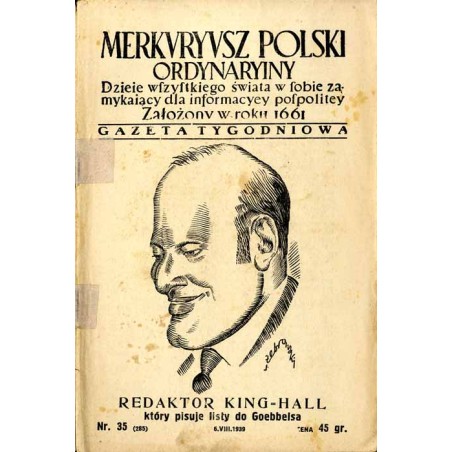 Merkuryusz Polski Ordynaryiny. Dzieje wszystkiego świata w sobie zamykający dla informacyey pospolitey. Gazeta tygodniowa. R. 7