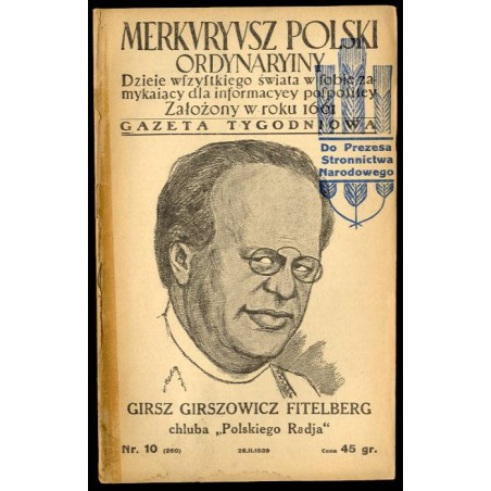 Merkuryusz Polski Ordynaryiny. Dzieje wszystkiego świata w sobie zamykający dla informacyey pospolitey. Gazeta tygodniowa. R. 7