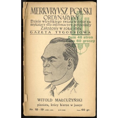 Merkuryusz Polski Ordynaryiny. Dzieje wszystkiego świata w sobie zamykający dla informacyey pospolitey. Gazeta tygodniowa. R. 7