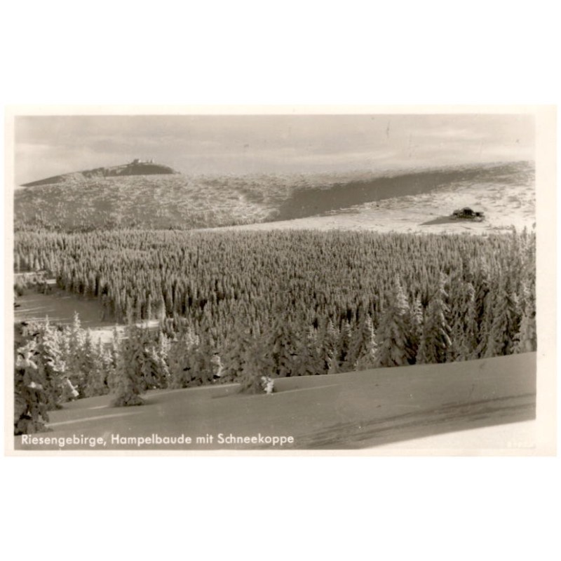 Riesengebirge, Hampelbaude mit Schneekoppe