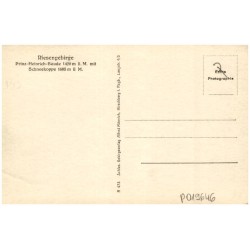 Riesengebirge. Prinz-Heinrich-Baude 1420 m ü. M. mit Schneekoppe 1605 m ü. M.