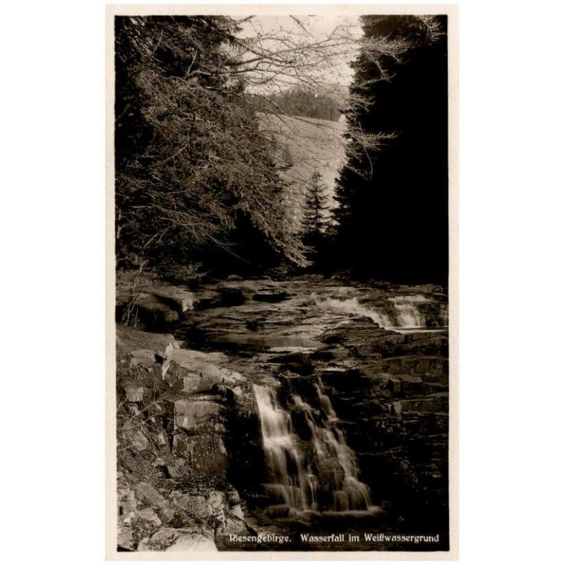 Riesengebirge. Wasserfall im Weißwassergrund