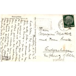 Glück und Segen im Neuen Jahr / Rewers: Riesengebirge. Alte Schlesische Baude 1163 m ü. M.