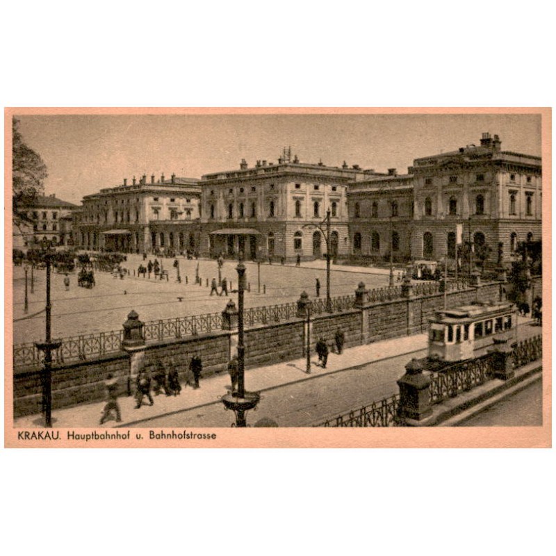 Krakau. Hauptbahnhof u. Bahnhostrasse