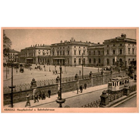 Krakau. Hauptbahnhof u. Bahnhostrasse