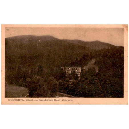 Worochta. Widok na Sanatorjum Kasy Chorych.