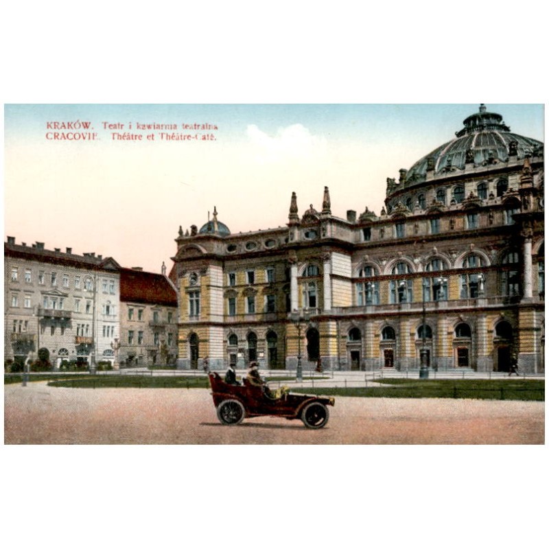 Kraków. Teatr i kawiarnia teatralna. Cracovie. Théâtre et Théâtre-Cafè.