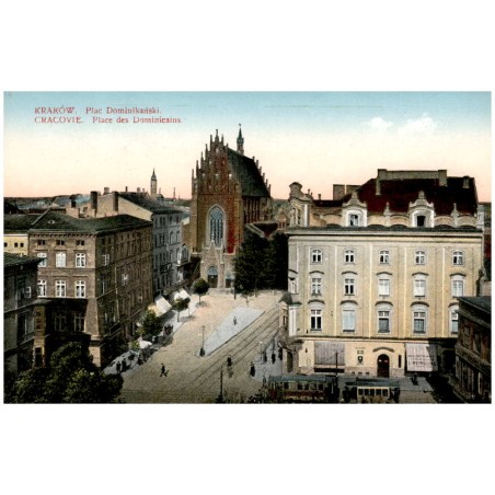 Kraków. Plac Dominikański. Cracovie. Place des Dominicains.