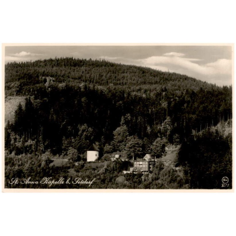 St. Anna Kapelle b. Seidorf. Silesia 3077 / Rewers: Riesengebirge. Die St. Anna Kapelle b. Seidorf 670 m ü. d. M.