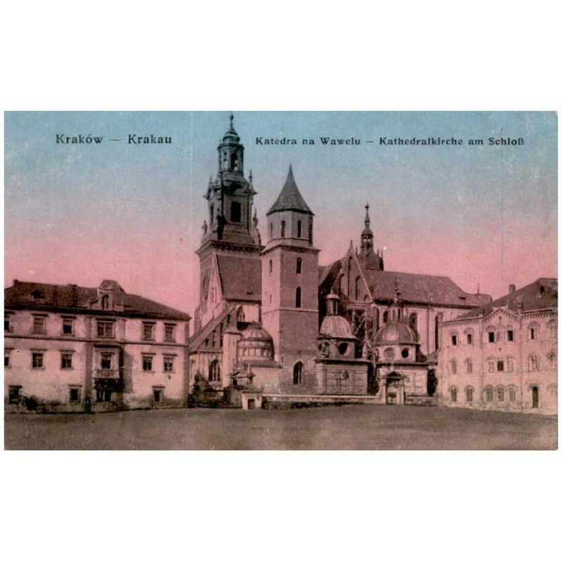 Kraków - Krakau. Katedra na Wawelu - Kathedralkirche am Schloß