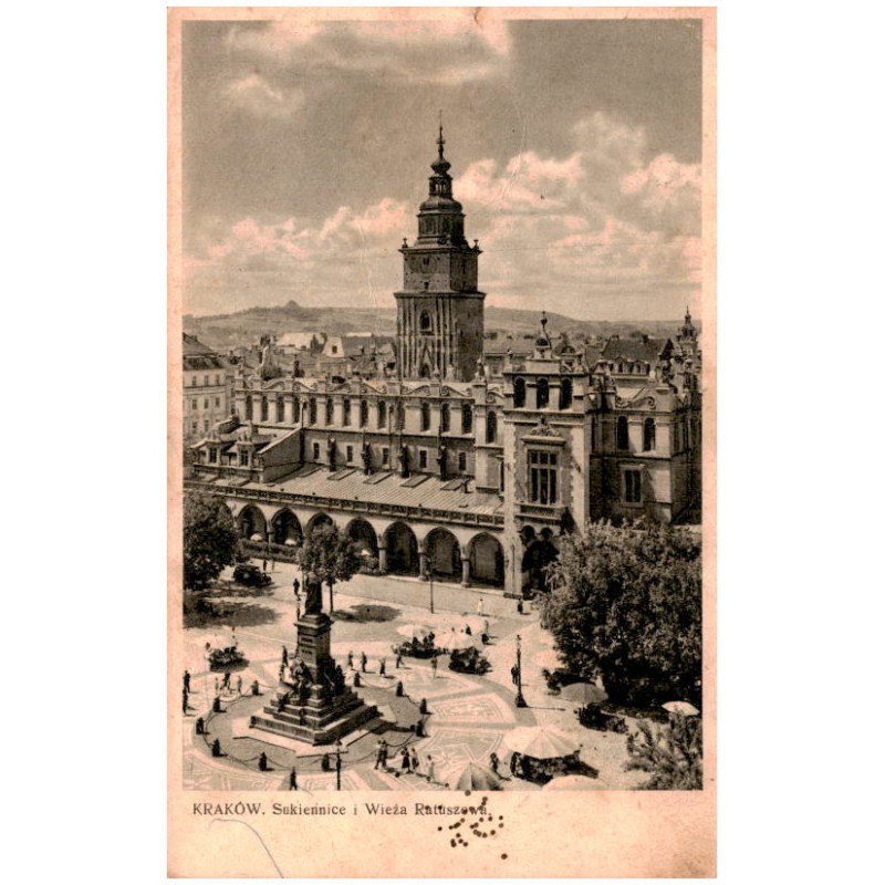 Kraków. Sukiennice i Wieża Ratuszowa.