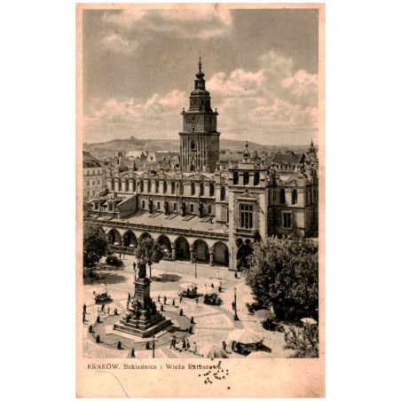 Kraków. Sukiennice i Wieża Ratuszowa.