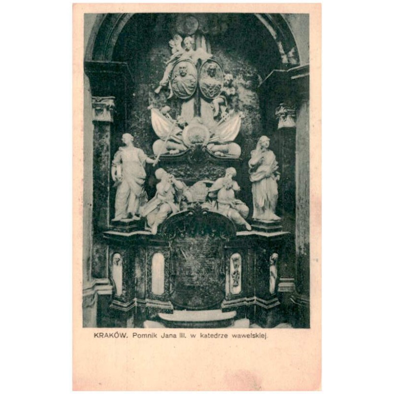 Kraków. Pomnik Jana III. w katedrze wawelskiej.