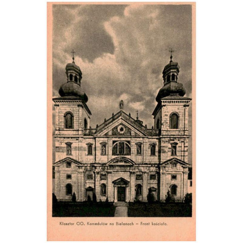 Klasztor OO. Kamedułów na Bielanach - Front kościoła.