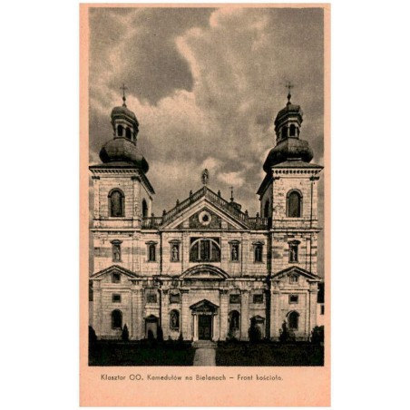 Klasztor OO. Kamedułów na Bielanach - Front kościoła.