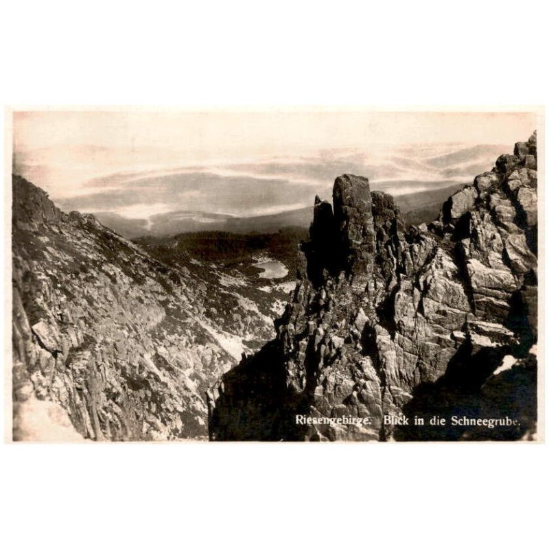 Riesengebirge. Blick in die Schneegrube.