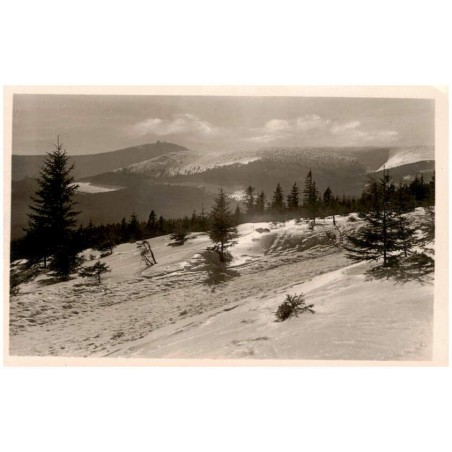 Riesengebirge. Weg zur Schlingelbaude mit Schneekoppenblick